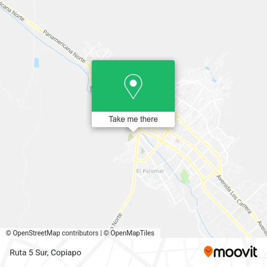 Ruta 5 Sur map