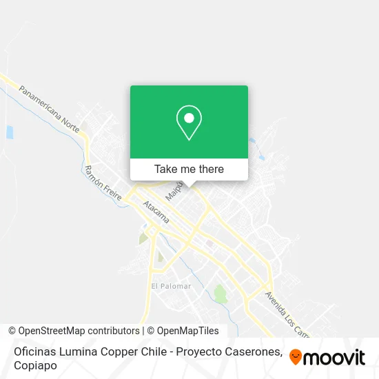 Oficinas Lumina Copper Chile - Proyecto Caserones map