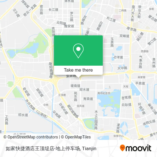 如家快捷酒店王顶堤店-地上停车场 map