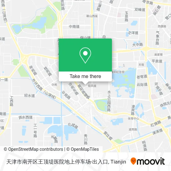 天津市南开区王顶堤医院地上停车场-出入口 map