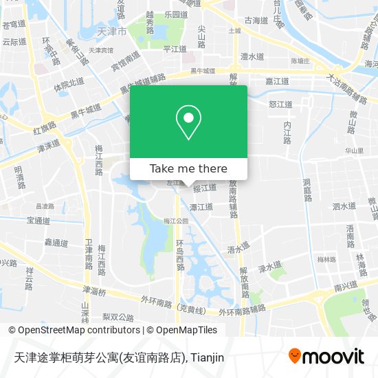 天津途掌柜萌芽公寓(友谊南路店) map