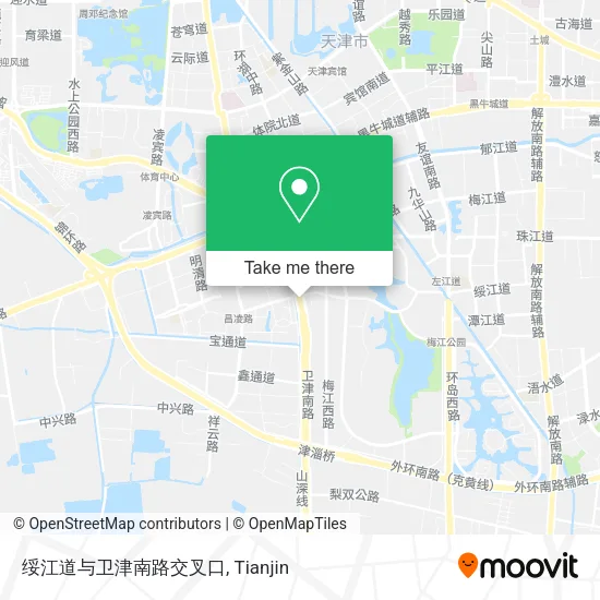 绥江道与卫津南路交叉口 map
