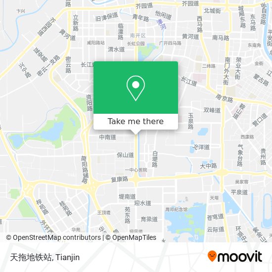 天拖地铁站 map