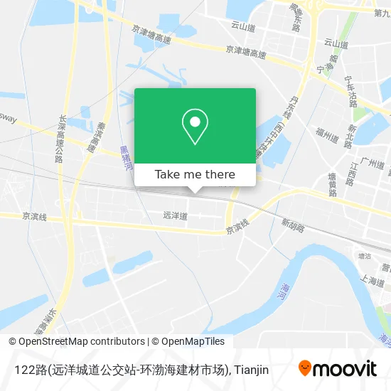 122路(远洋城道公交站-环渤海建材市场) map