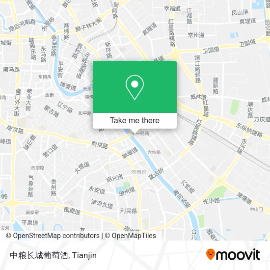 中粮长城葡萄酒 map