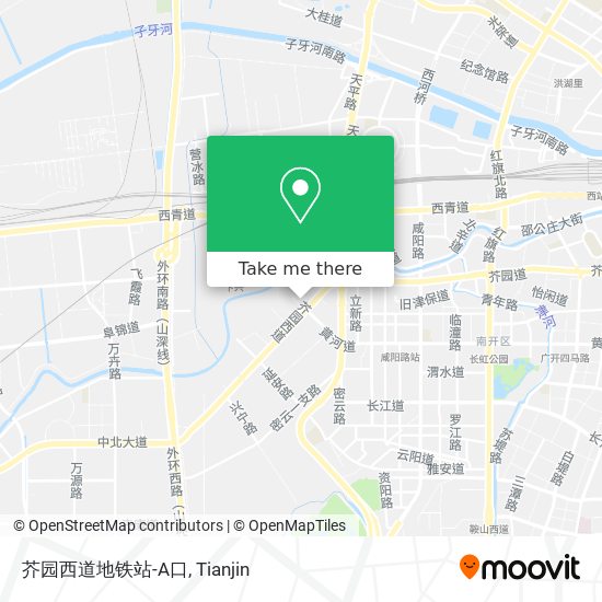 芥园西道地铁站-A口 map