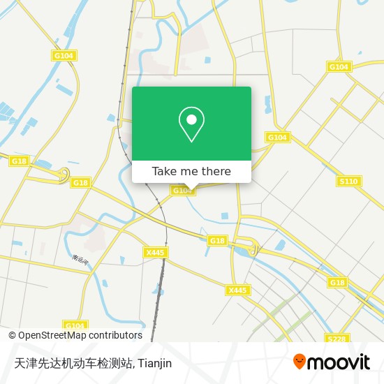 天津先达机动车检测站 map