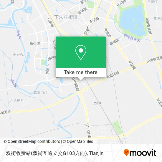 双街收费站(双街互通立交G103方向) map