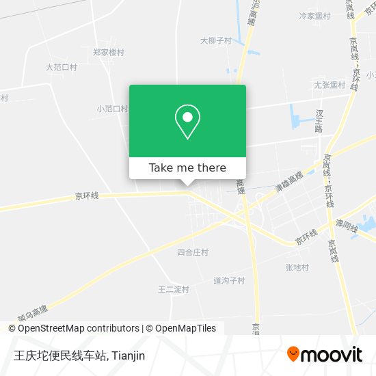 王庆坨便民线车站 map