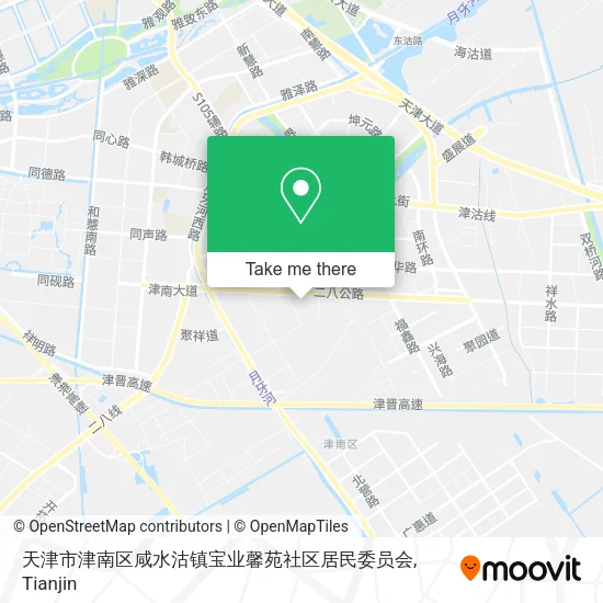 天津市津南区咸水沽镇宝业馨苑社区居民委员会 map