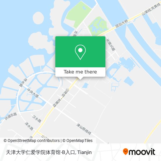 天津大学仁爱学院体育馆-B入口 map