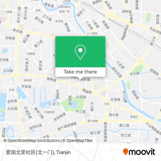 爱国北里社区(北一门) map