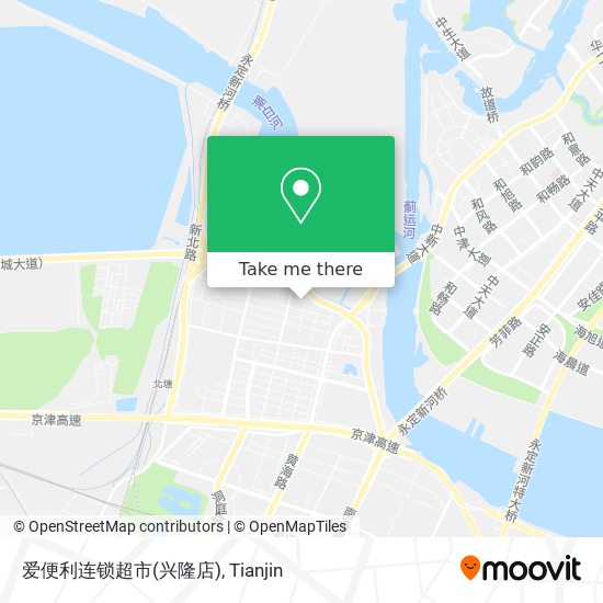 爱便利连锁超市(兴隆店) map