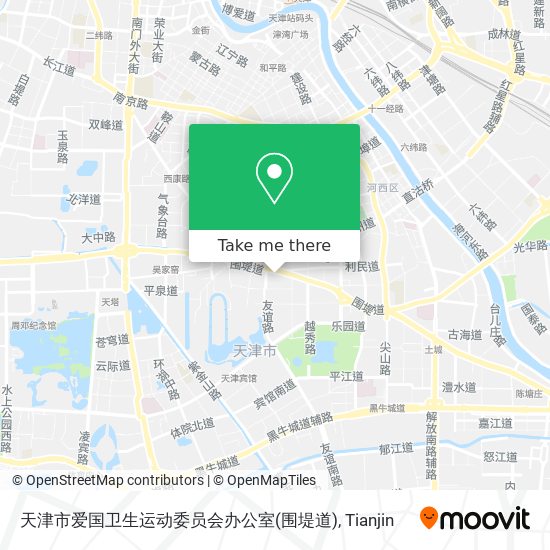天津市爱国卫生运动委员会办公室(围堤道) map
