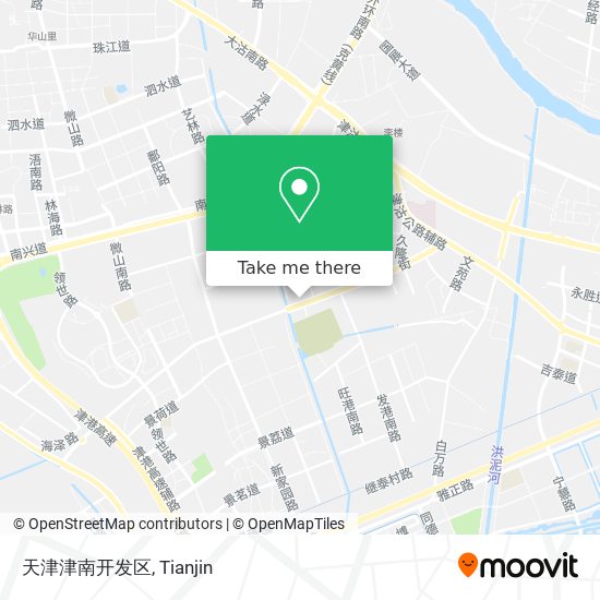 天津津南开发区 map