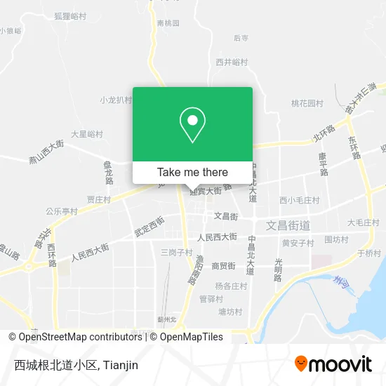 西城根北道小区 map