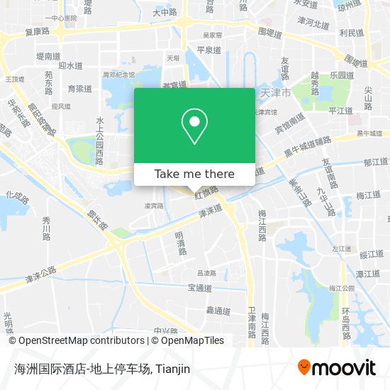 海洲国际酒店-地上停车场 map