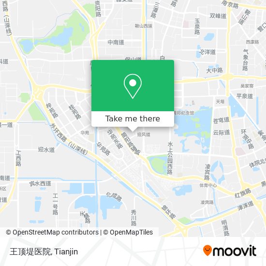 王顶堤医院 map