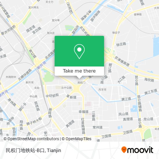 民权门地铁站-B口 map