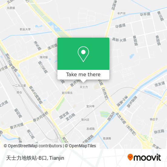 天士力地铁站-B口 map