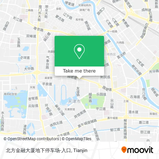 北方金融大厦地下停车场-入口 map