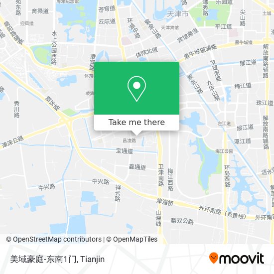 美域豪庭-东南1门 map