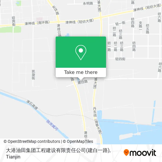 大港油田集团工程建设有限责任公司(建白一路) map