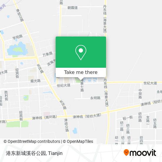 港东新城溪谷公园 map