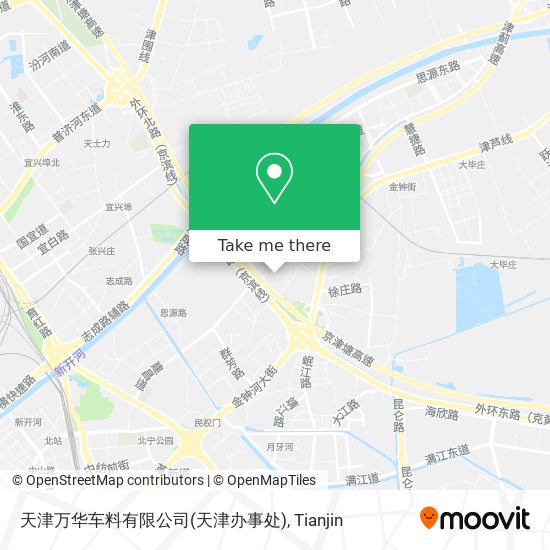 天津万华车料有限公司(天津办事处) map