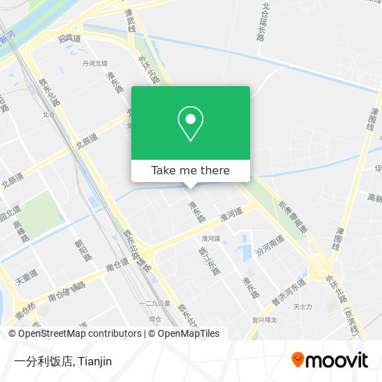 一分利饭店 map
