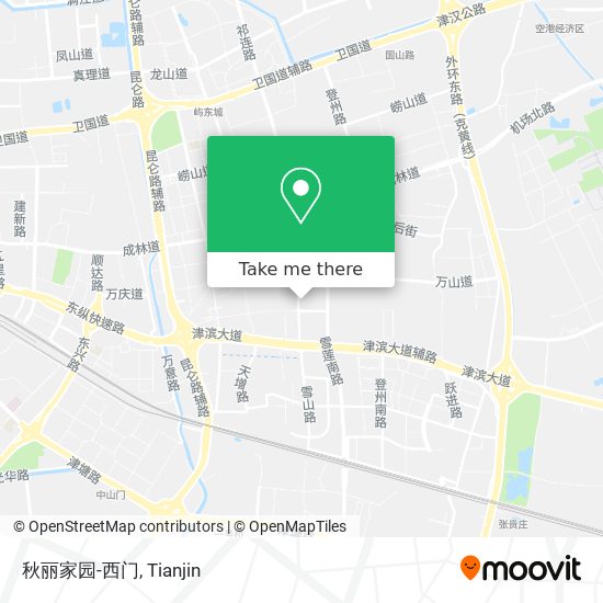 秋丽家园-西门 map