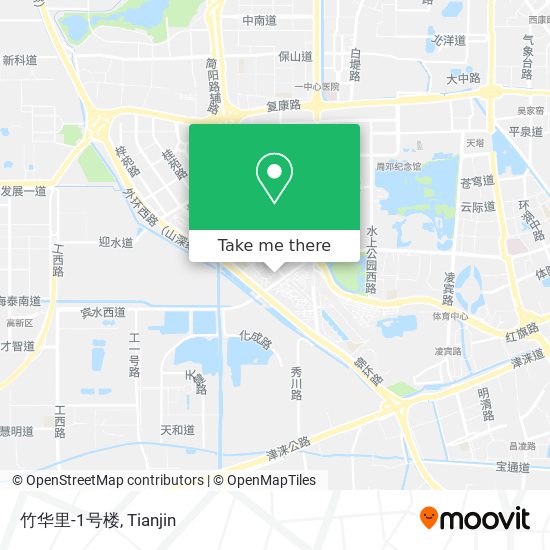 竹华里-1号楼 map