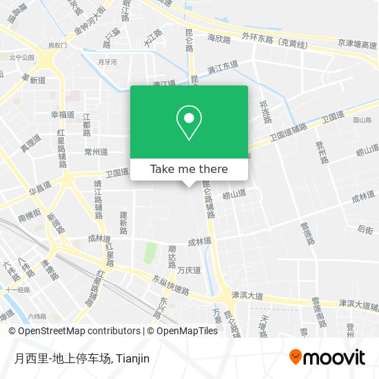 月西里-地上停车场 map