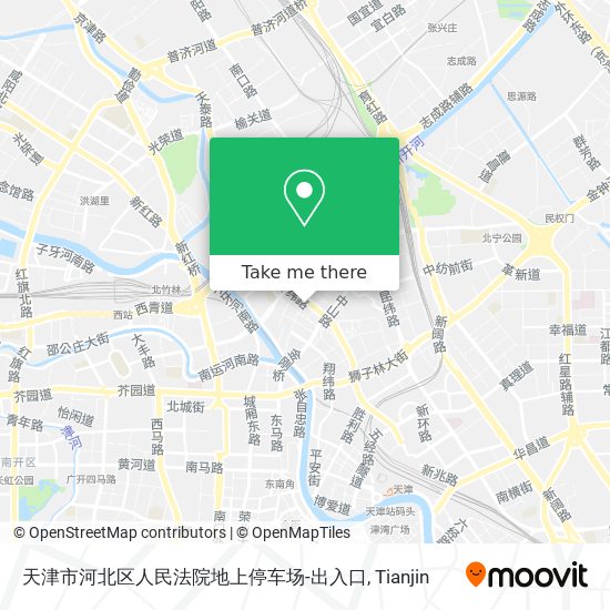 天津市河北区人民法院地上停车场-出入口 map