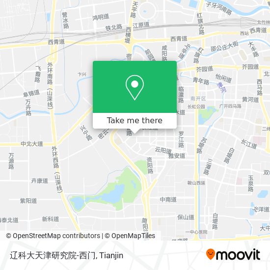 辽科大天津研究院-西门 map