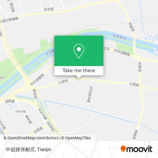 中赵路张献庄 map