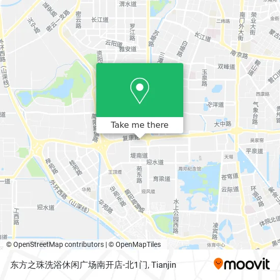 东方之珠洗浴休闲广场南开店-北1门 map