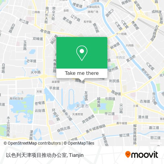 以色列天津项目推动办公室 map