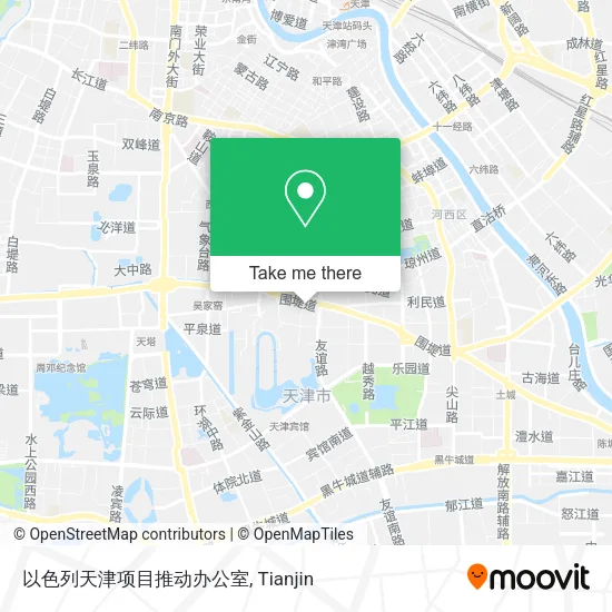 以色列天津项目推动办公室 map