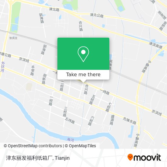 津东丽发福利纸箱厂 map