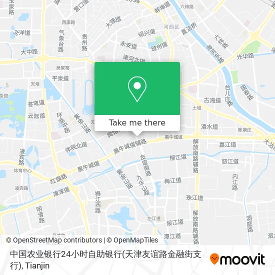中国农业银行24小时自助银行(天津友谊路金融街支行) map