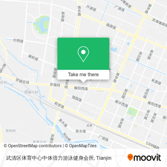 武清区体育中心中体倍力游泳健身会所 map