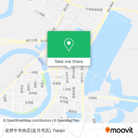 老胖牛羊肉店(蓝月湾店) map