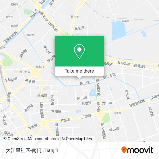 大江里社区-南门 map
