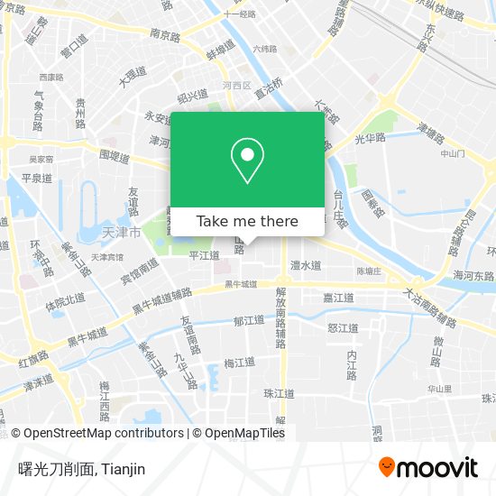 曙光刀削面 map