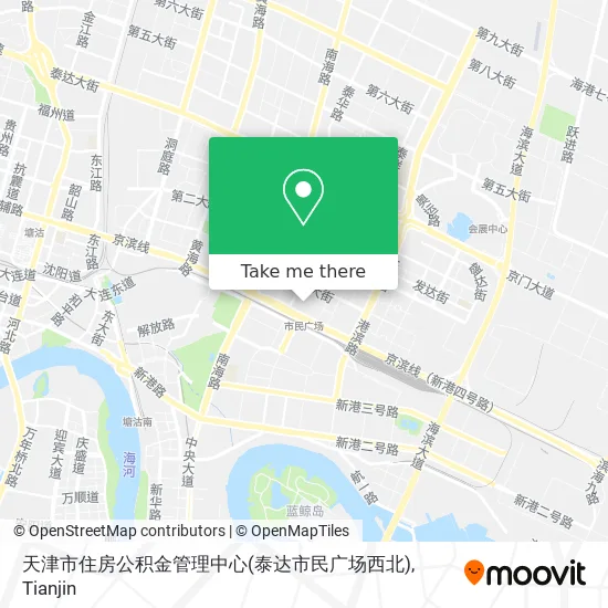 天津市住房公积金管理中心(泰达市民广场西北) map