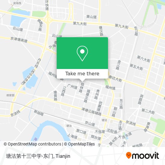 塘沽第十三中学-东门 map