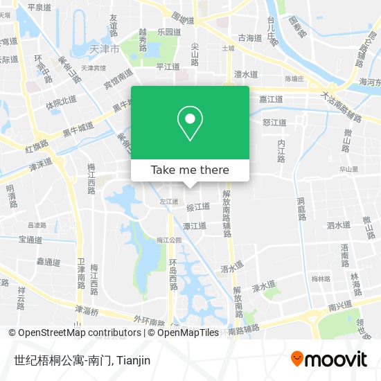 世纪梧桐公寓-南门 map