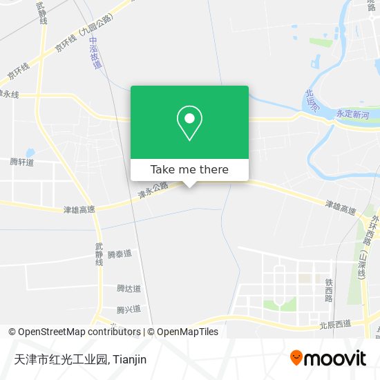 天津市红光工业园 map