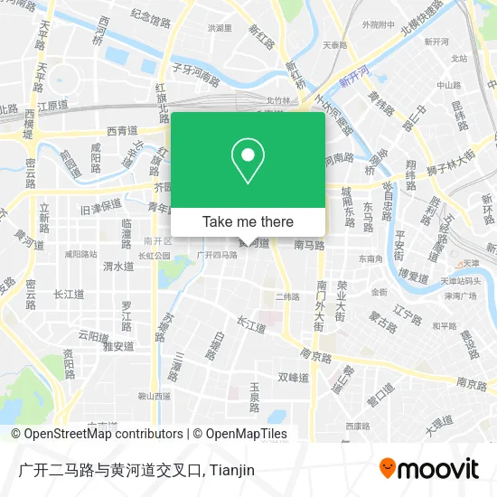 广开二马路与黄河道交叉口 map